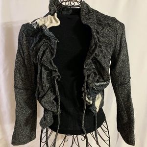 Black Mixed Media Bolero Jacket - NWT